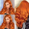 Orange Ginger Body Wave 13x6 HD Transparent Lace Front Wig